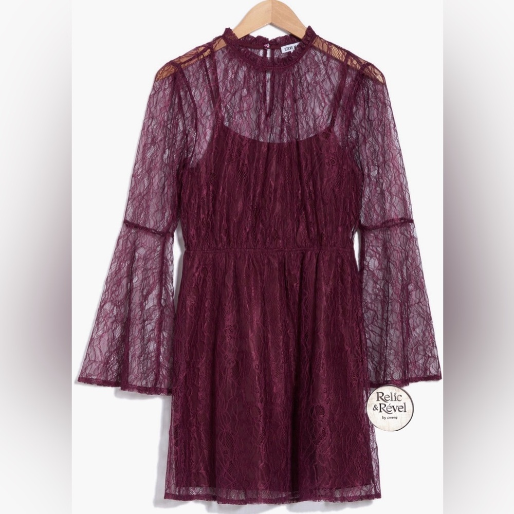 Steve Madden Long Sleeve Lace Dress – "Winterbloom" | Brand New